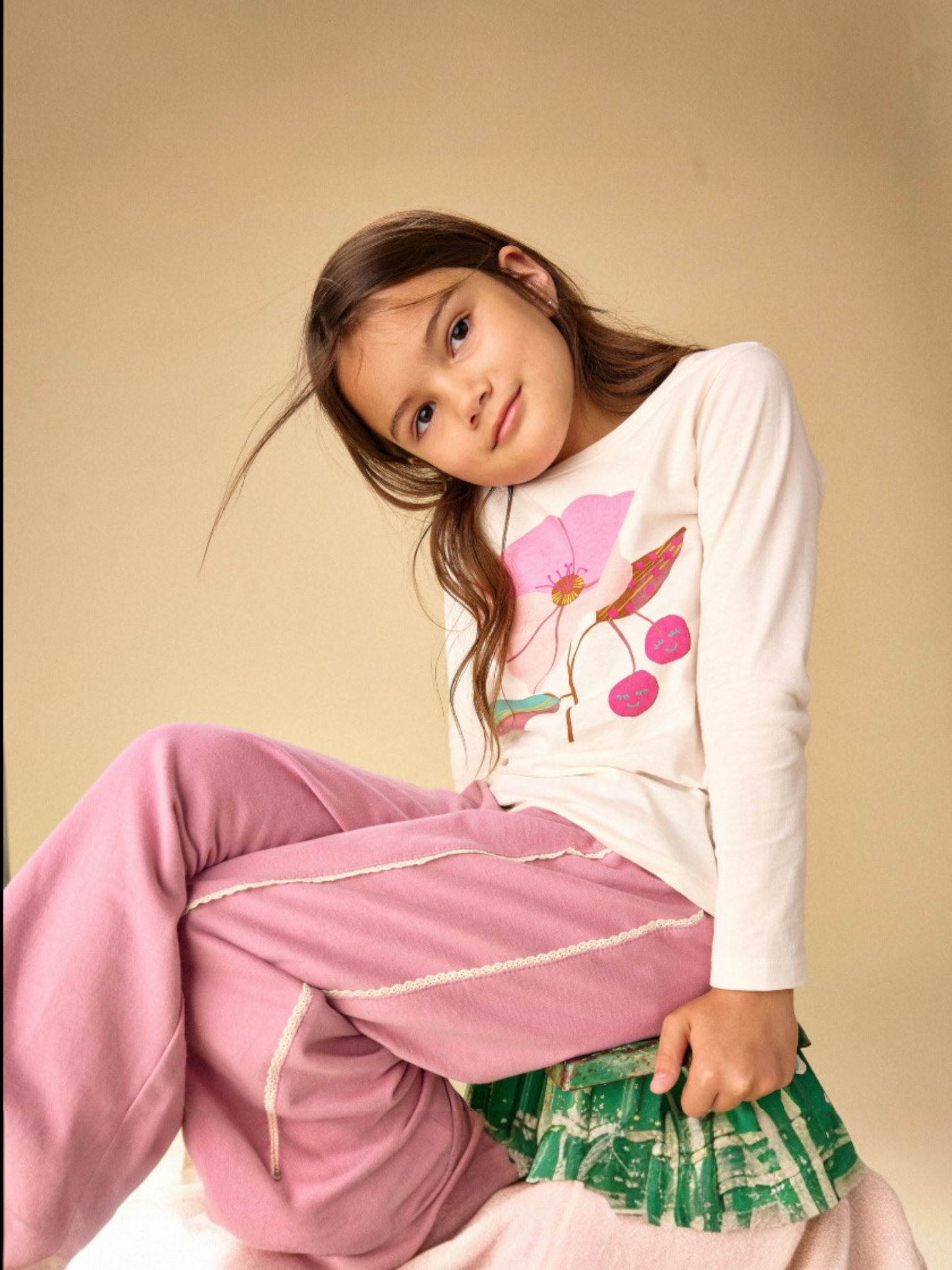 Tea Cherry Blossom Graphic T-Shirt