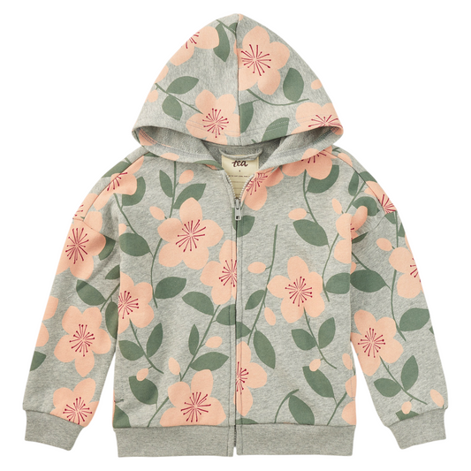Tea Plum Blossom Easy Fit Hoodie