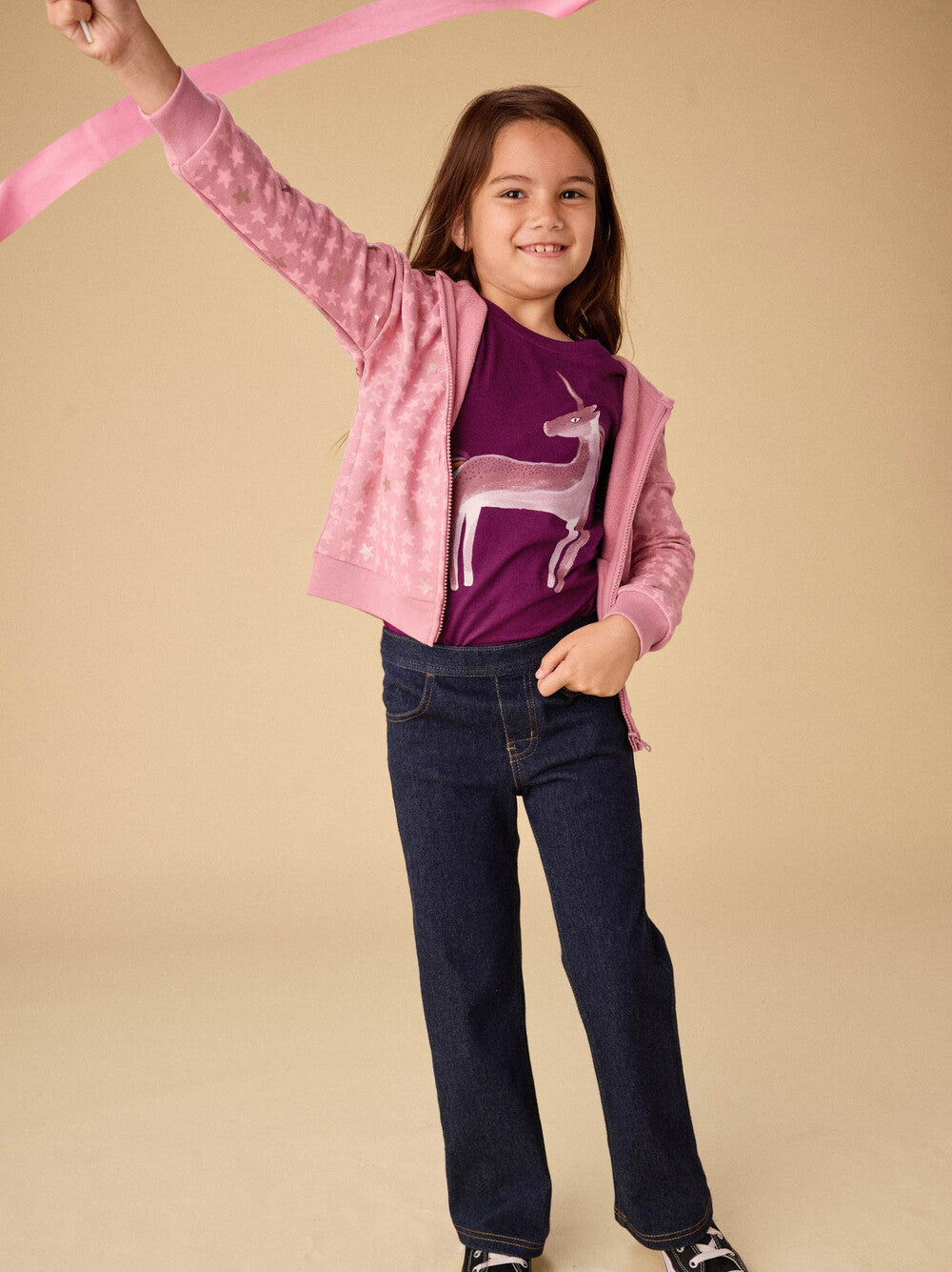 Tea Rainbow Unicorn Graphic T-Shirt