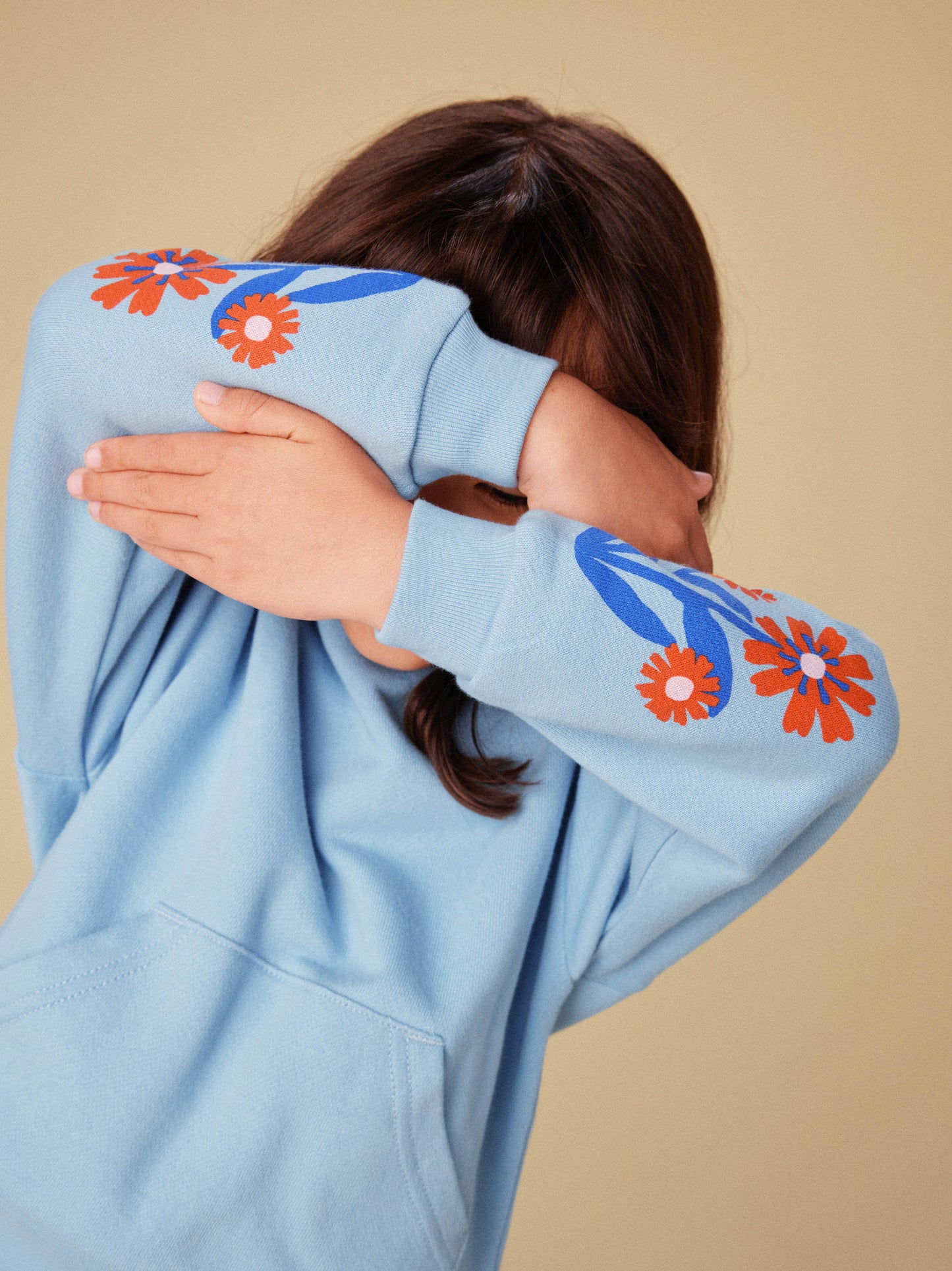 Tea Floral Sleeve Kanga Popover