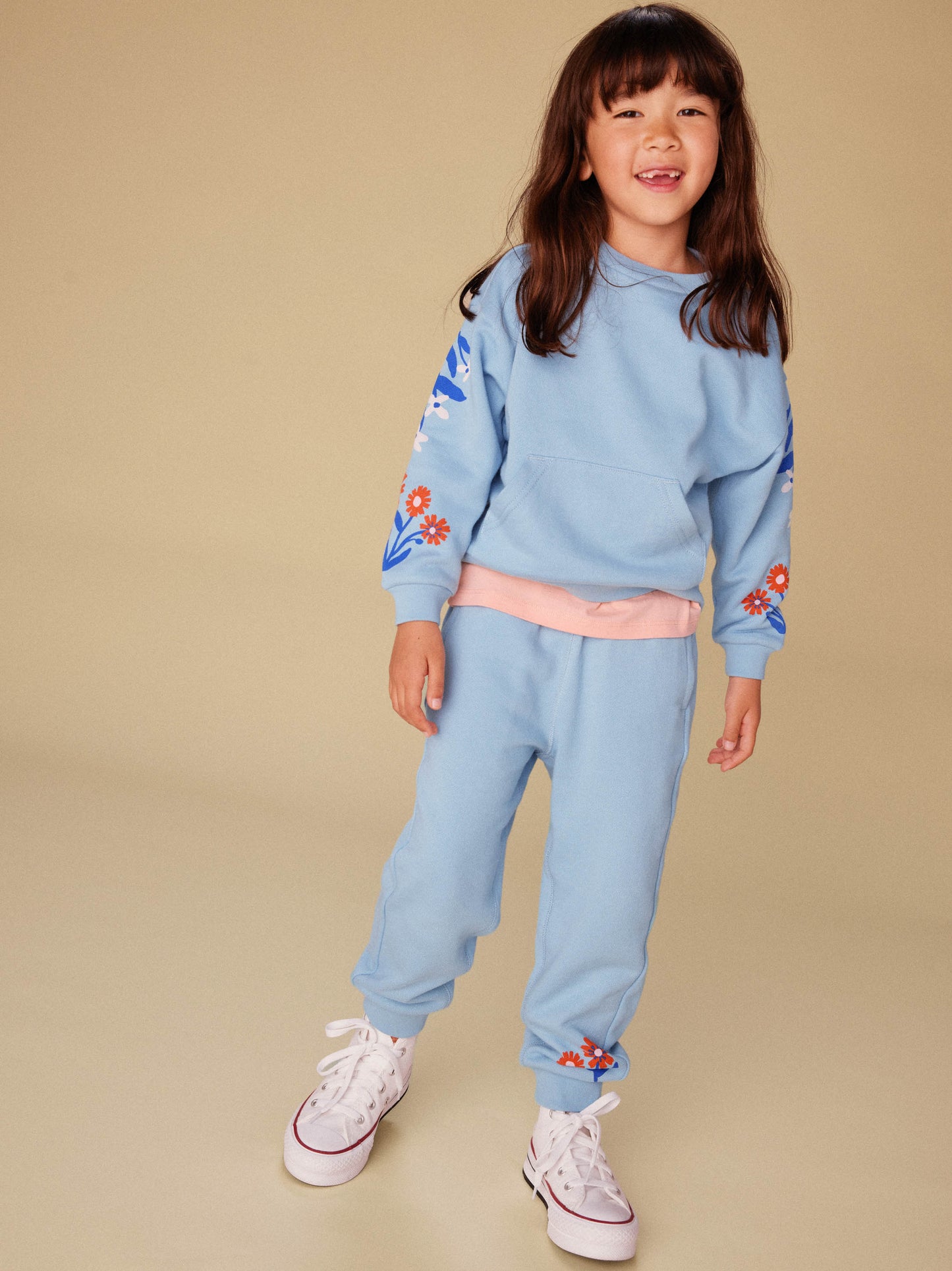 Tea Floral Sleeve Kanga Popover