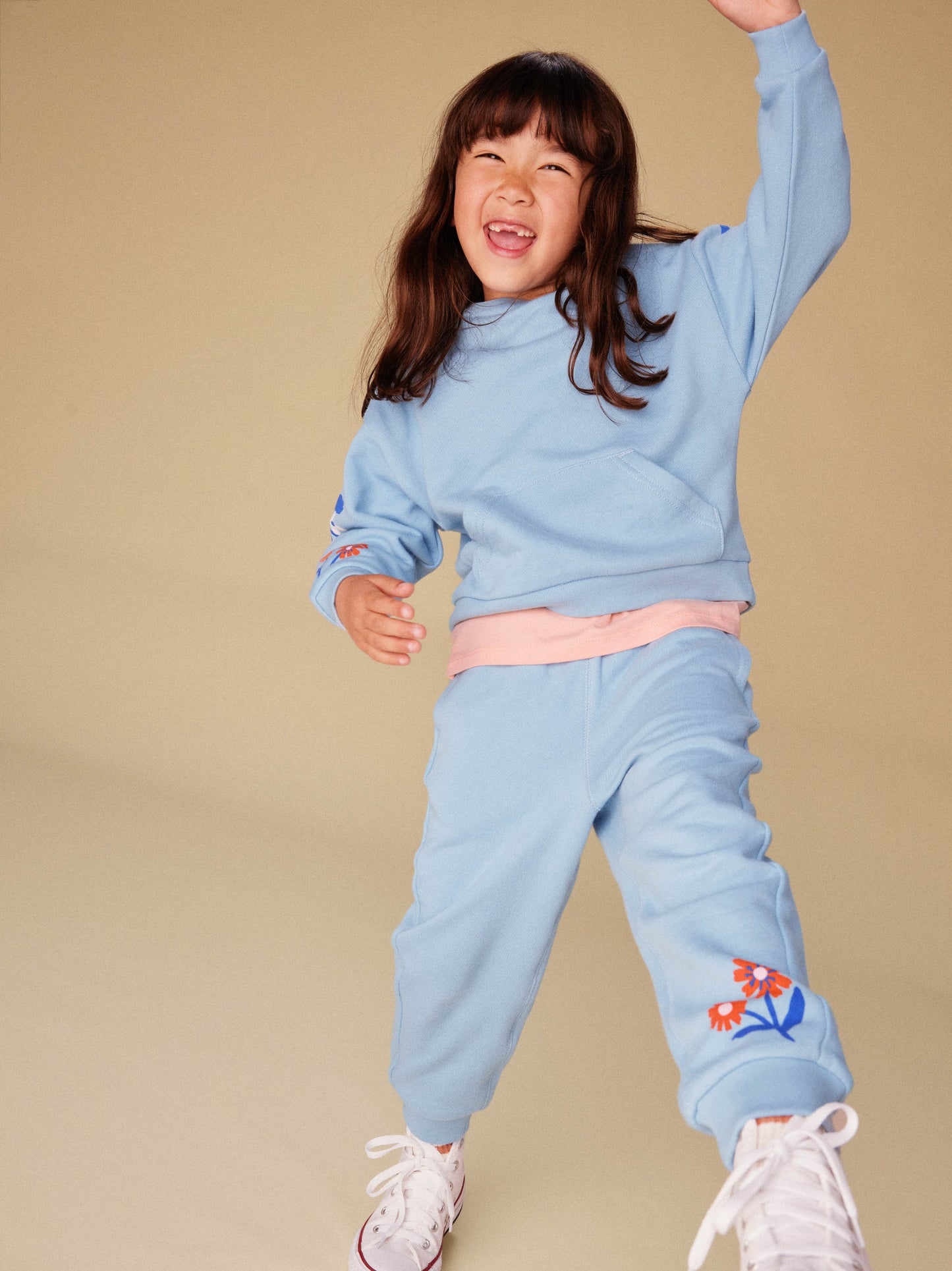 Tea Floral Sleeve Kanga Popover