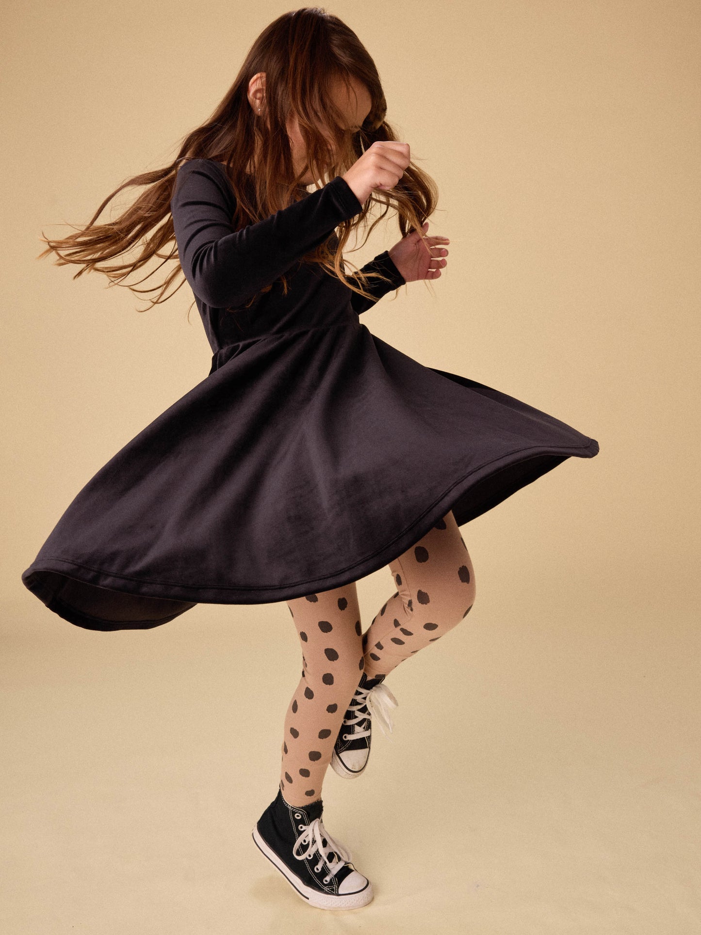 Tea Velour Ballet Dress