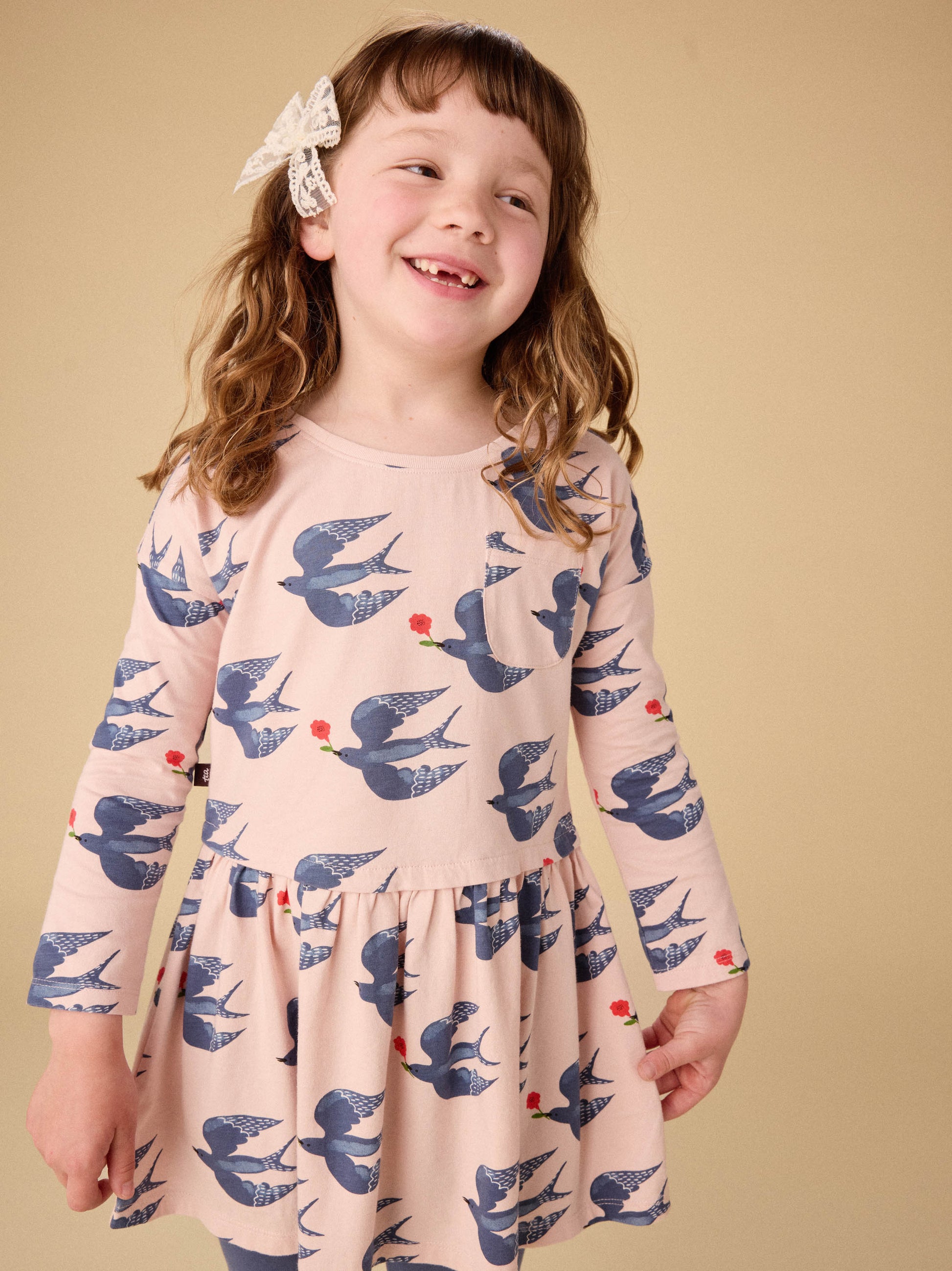 Tea Printed Pocket Play Dress – Sikes Children's Shoe Store