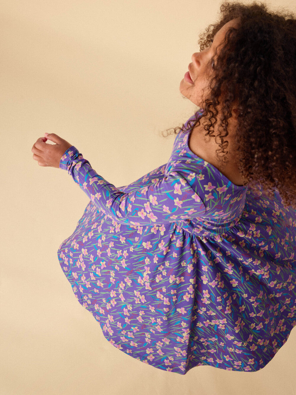 Tea Perfume Jasmine Printed Ballet Dress