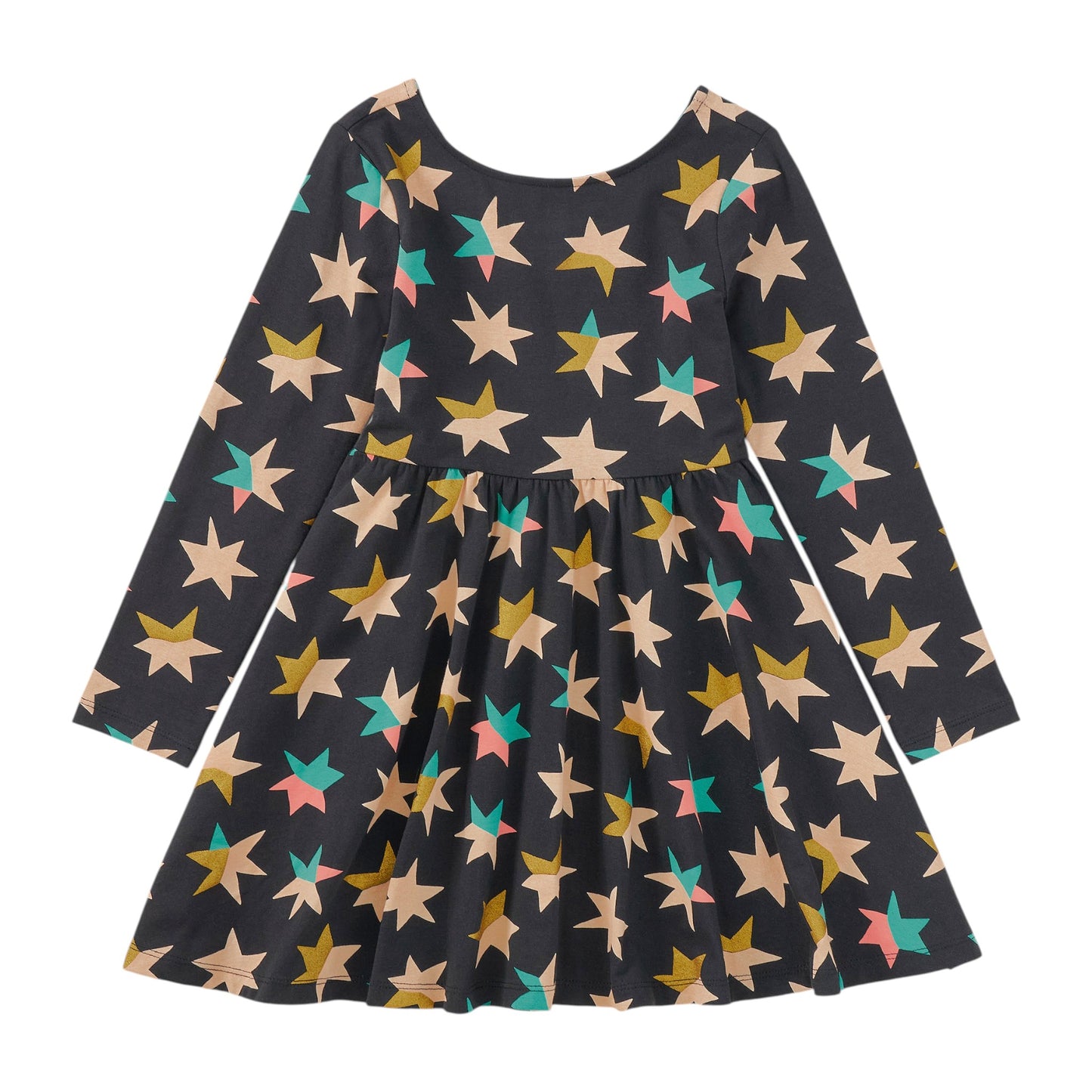 Tea Colorblock Metallic Stars Ballet Dress
