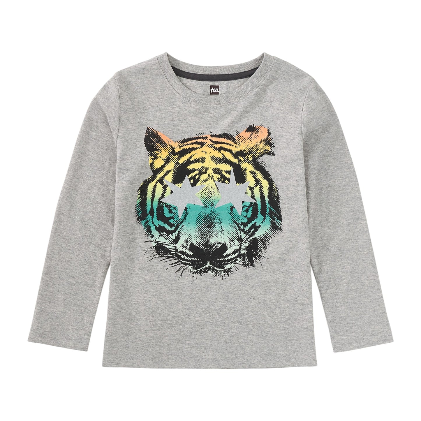 Tea Star Foil Tiger Graphic T-Shirt