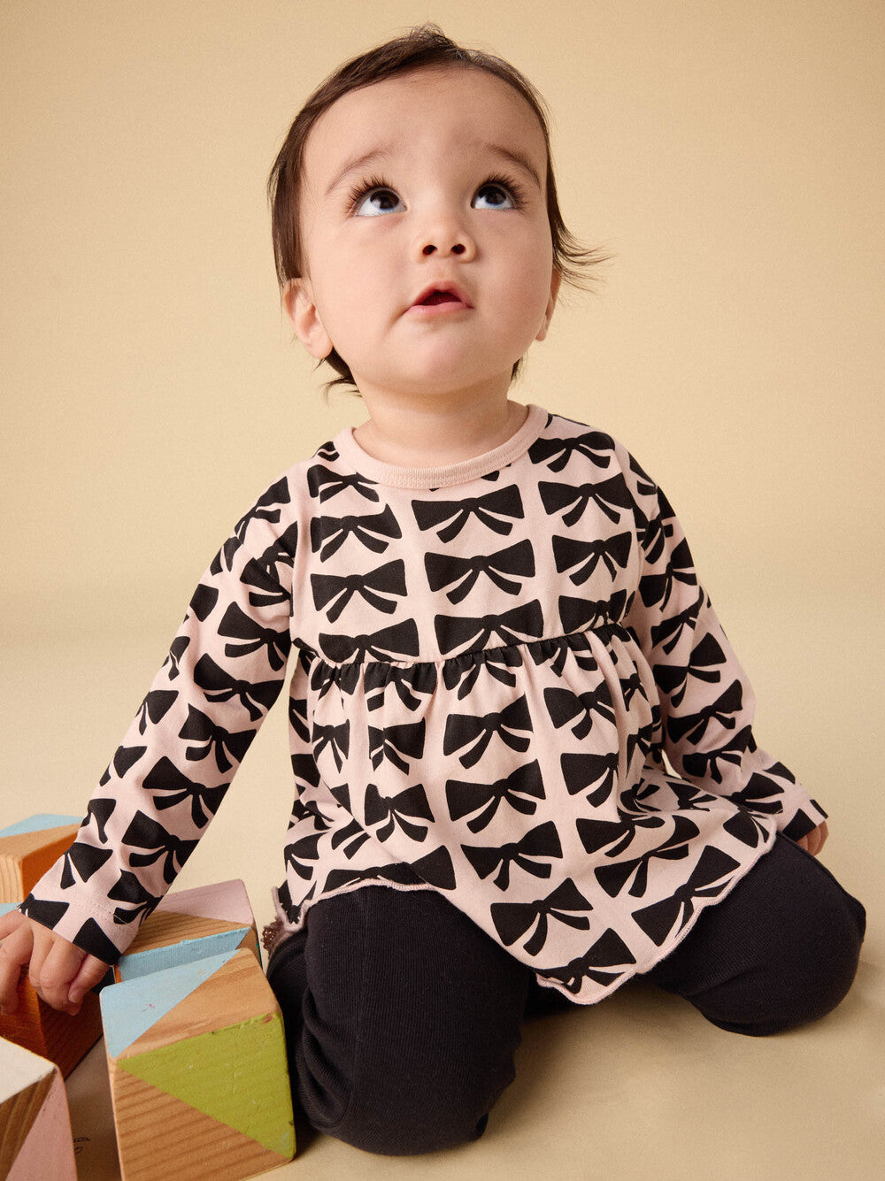 Tea Bow Peplum Pants Set