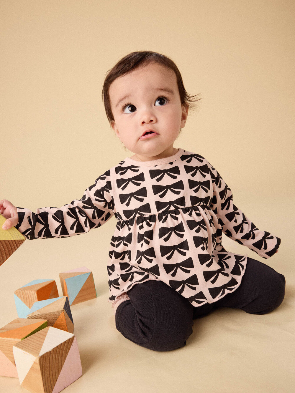 Tea Bow Peplum Pants Set