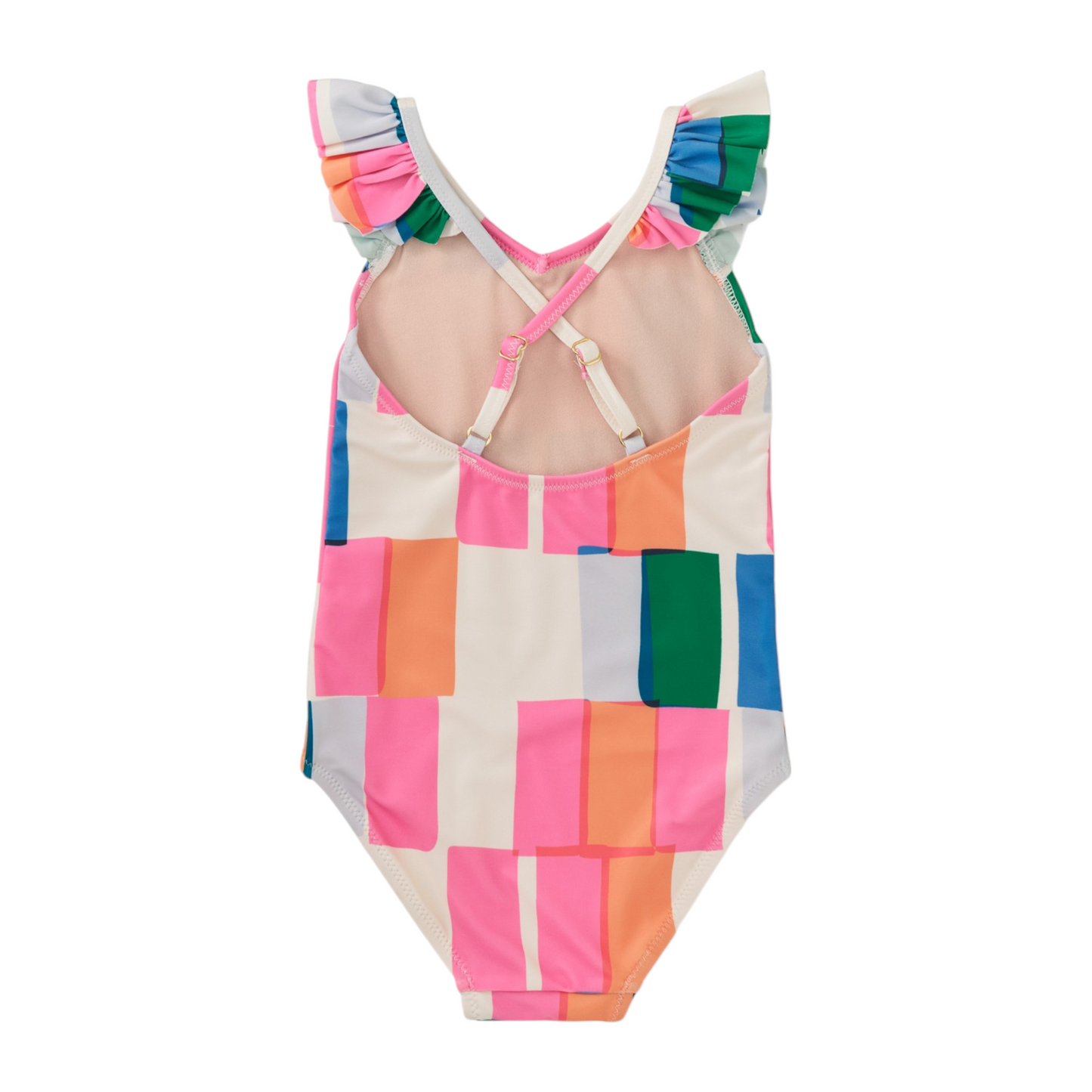 Tea Ruffle One-Piece Swimsuit