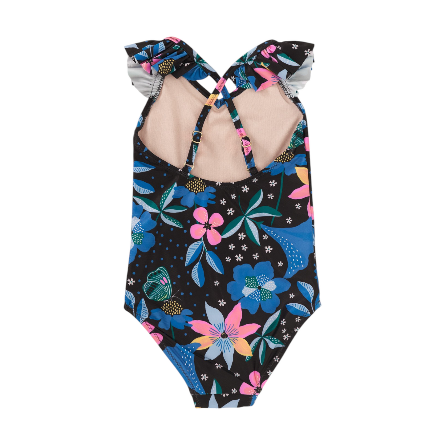 Tea Ruffle One-Piece Swimsuit