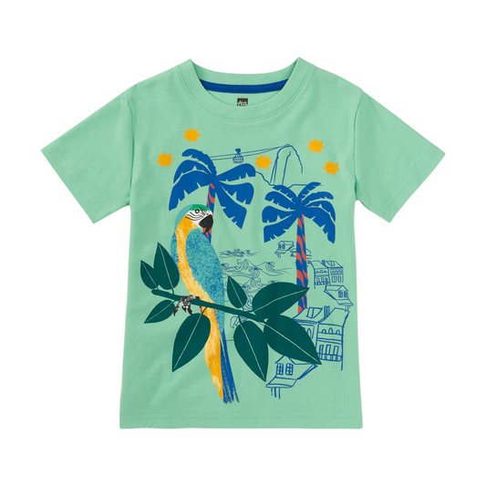 Tea Rio Parrot Scenic Graphic T'shirt