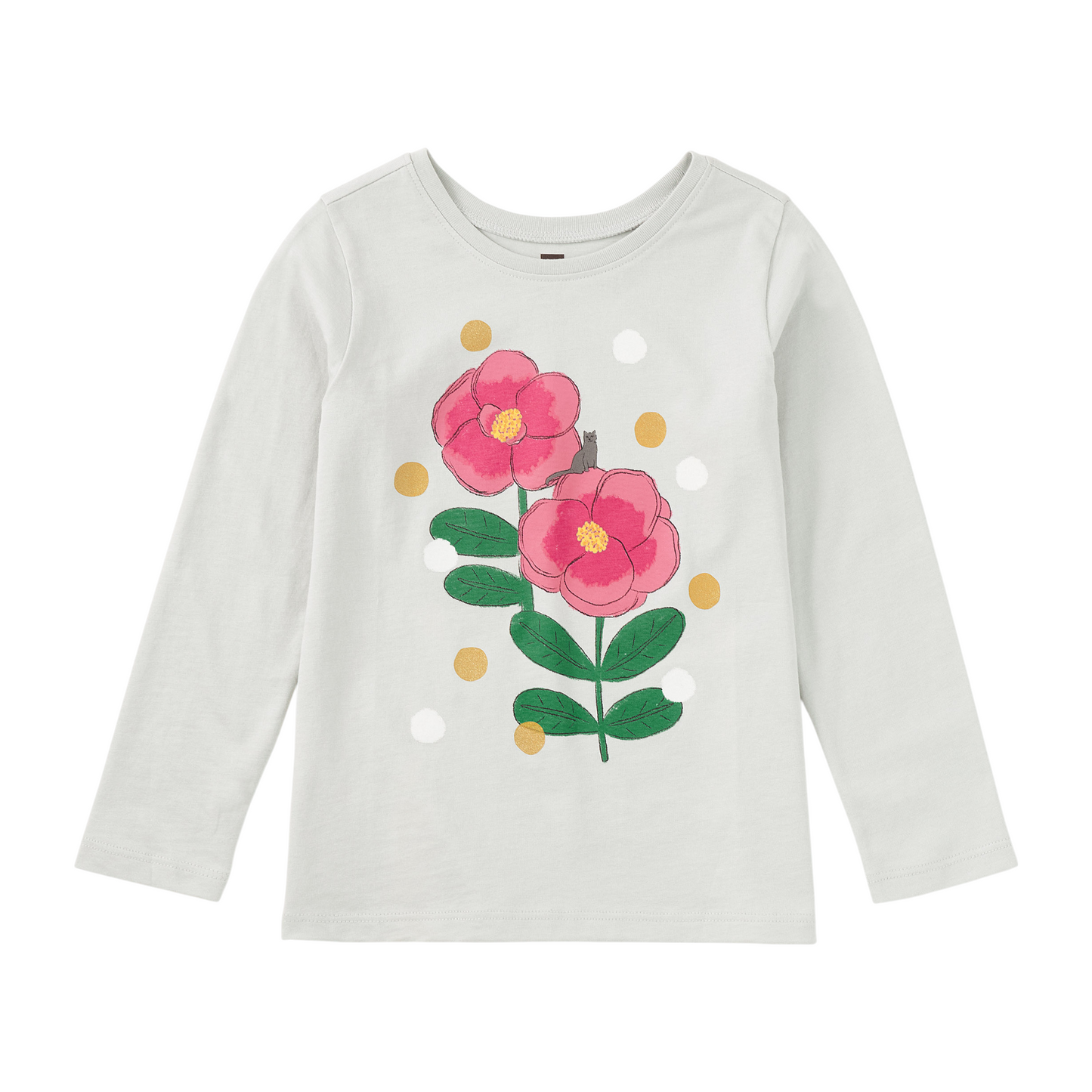 Tea Golden Flowers Graphic T-Shirt