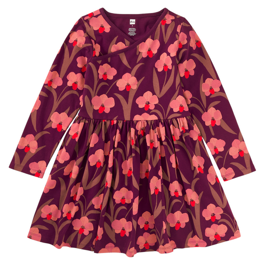 Tea Collection Wrap Neck Dress