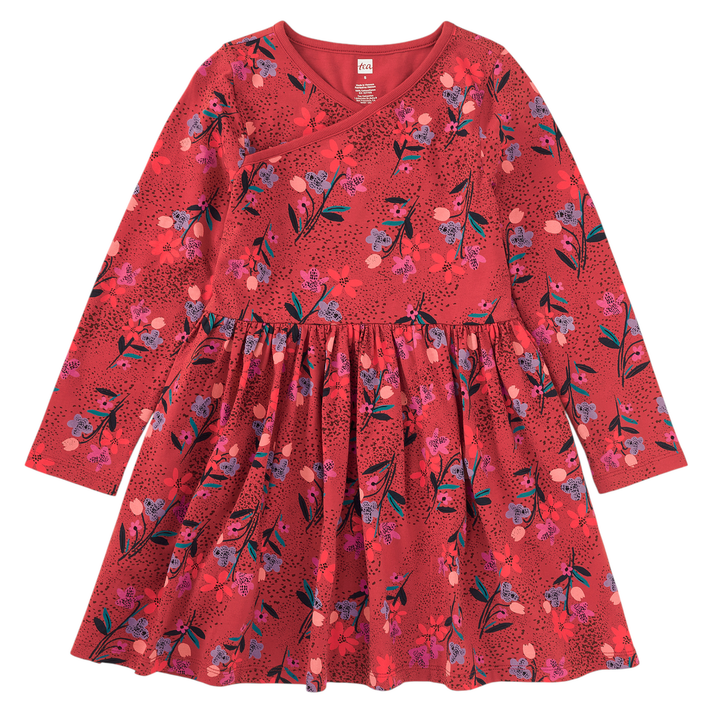 Tea Collection Wrap Neck Dress