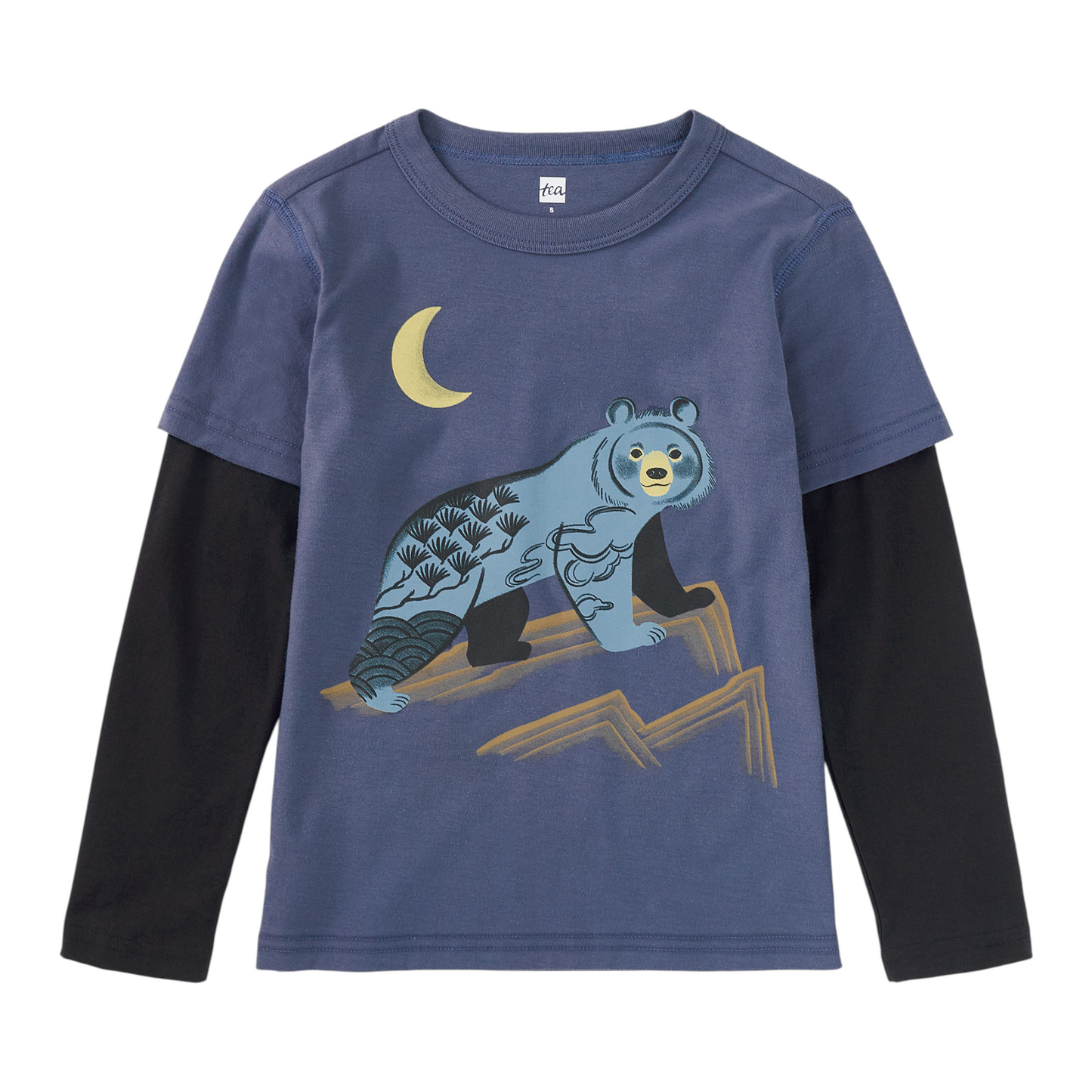 Tea Collection Decorated Bear Graphic T-Shirt