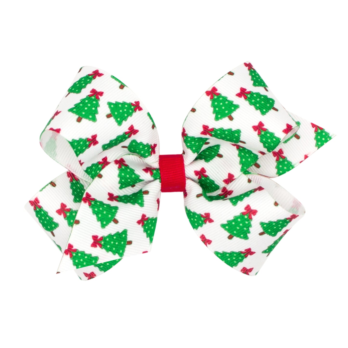 Wee Ones Medium Christmas Print Hair Bow