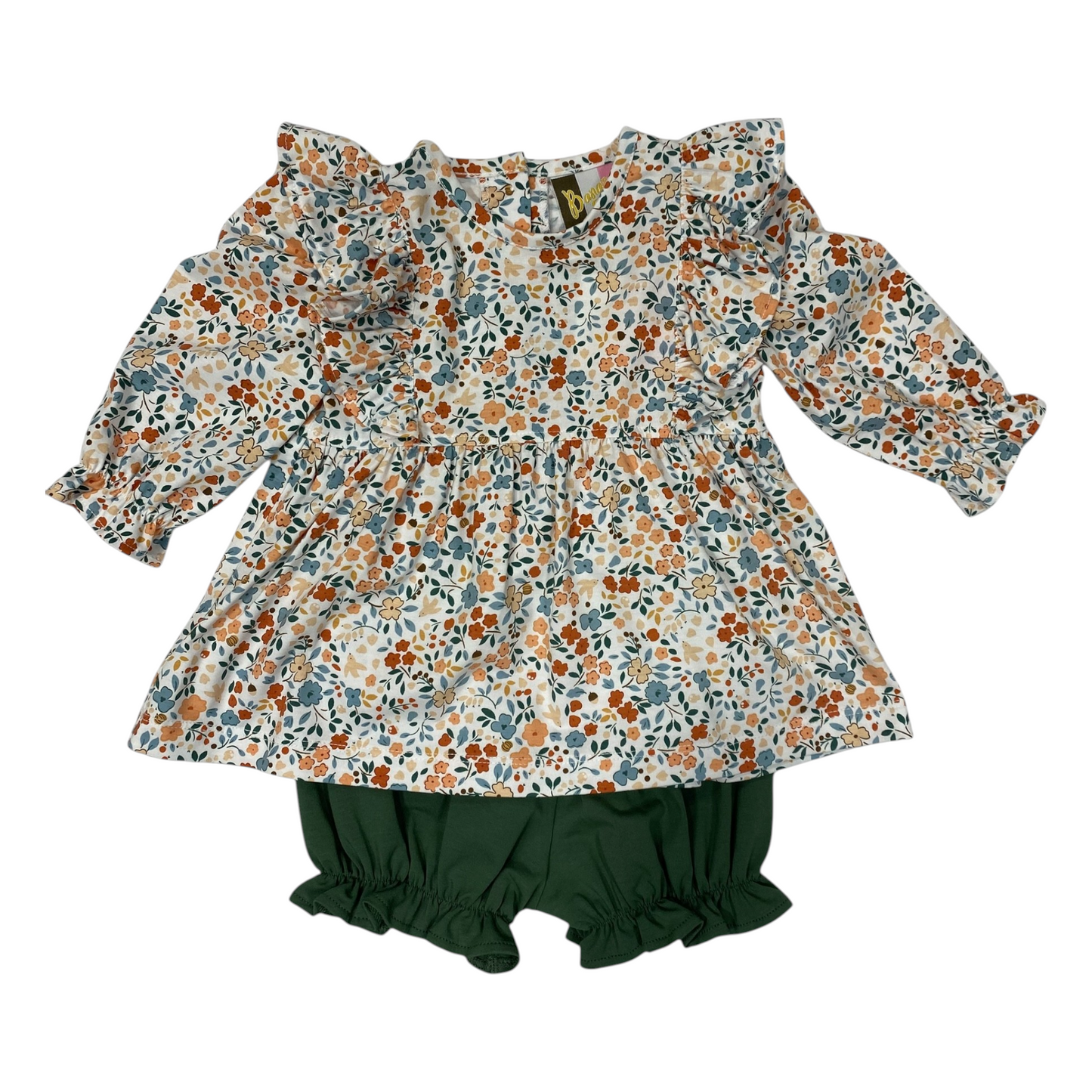 Banana Split Autumn Blooms Bloomer Set