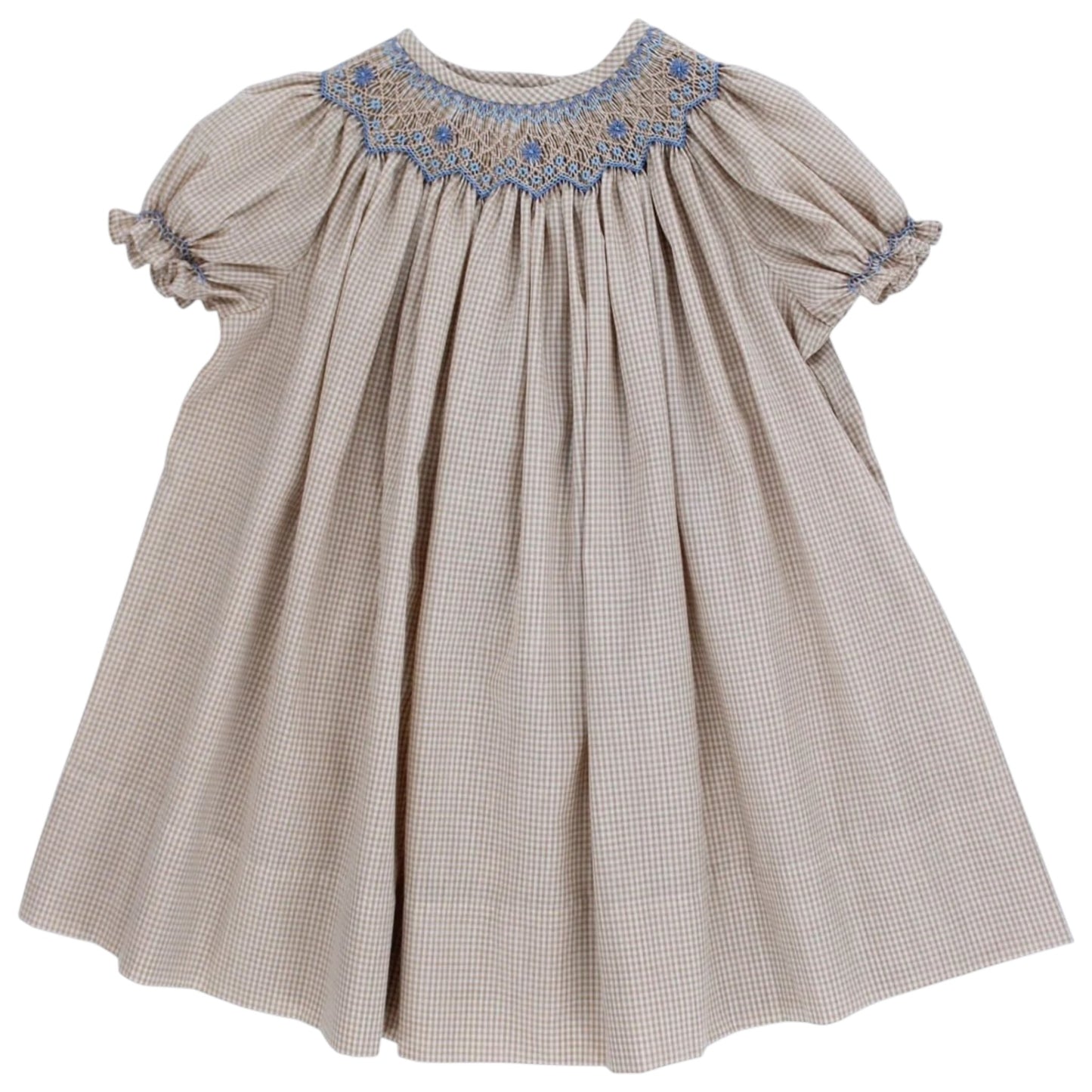 Bailey Boys Check with Floral Bishop Dress