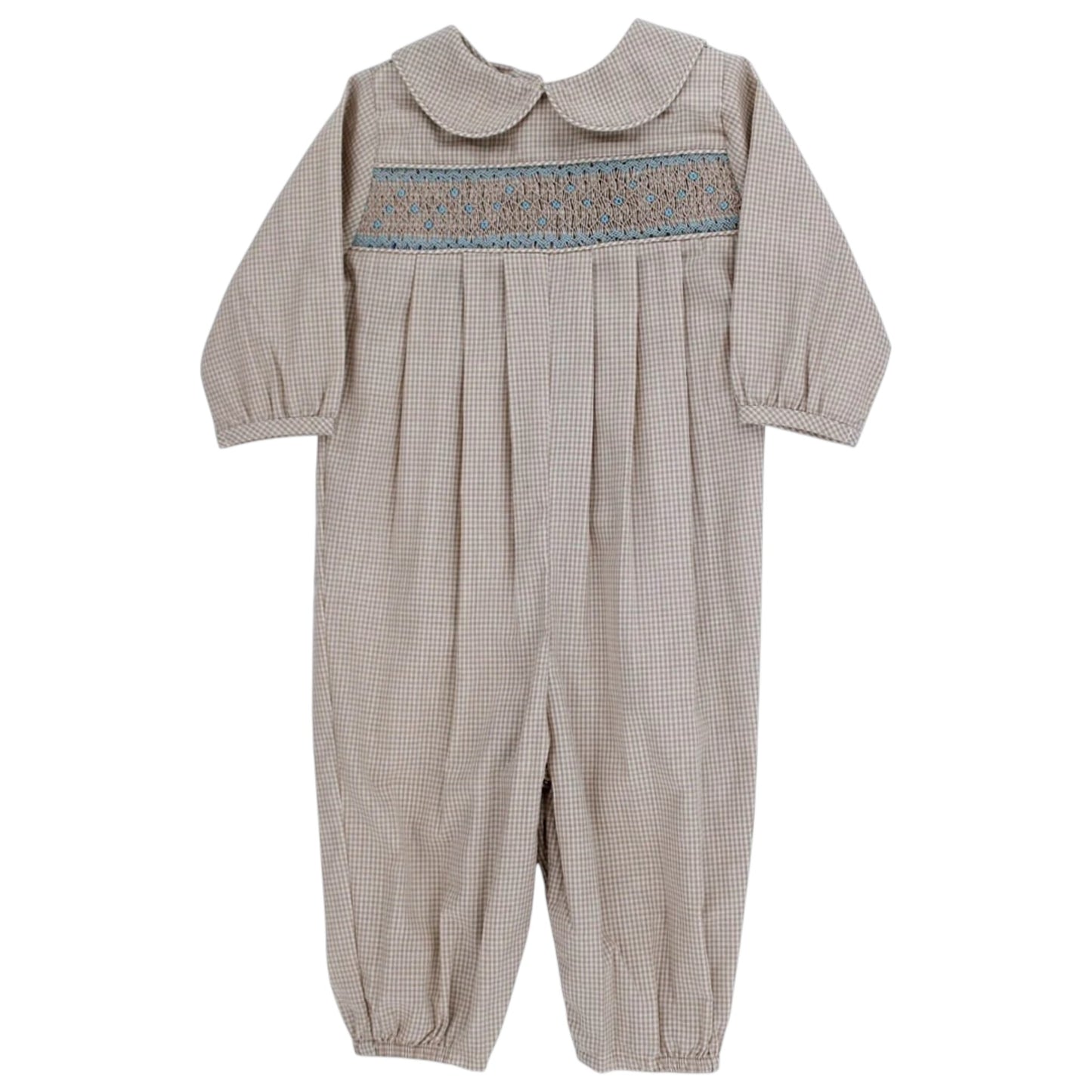 Bailey Boys Microcheck with Geometrics Dressy Bubble Long