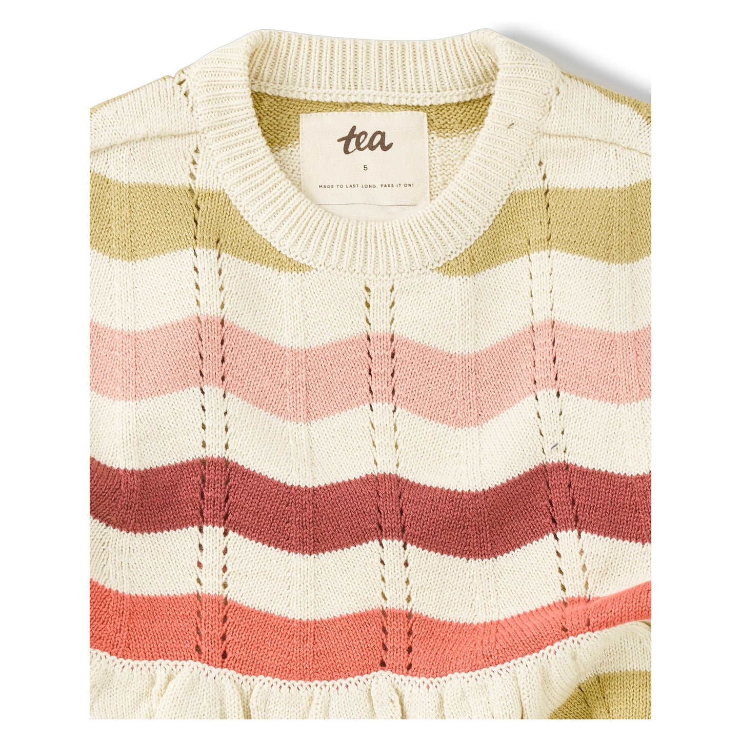Tea Pointelle Sweater Dress