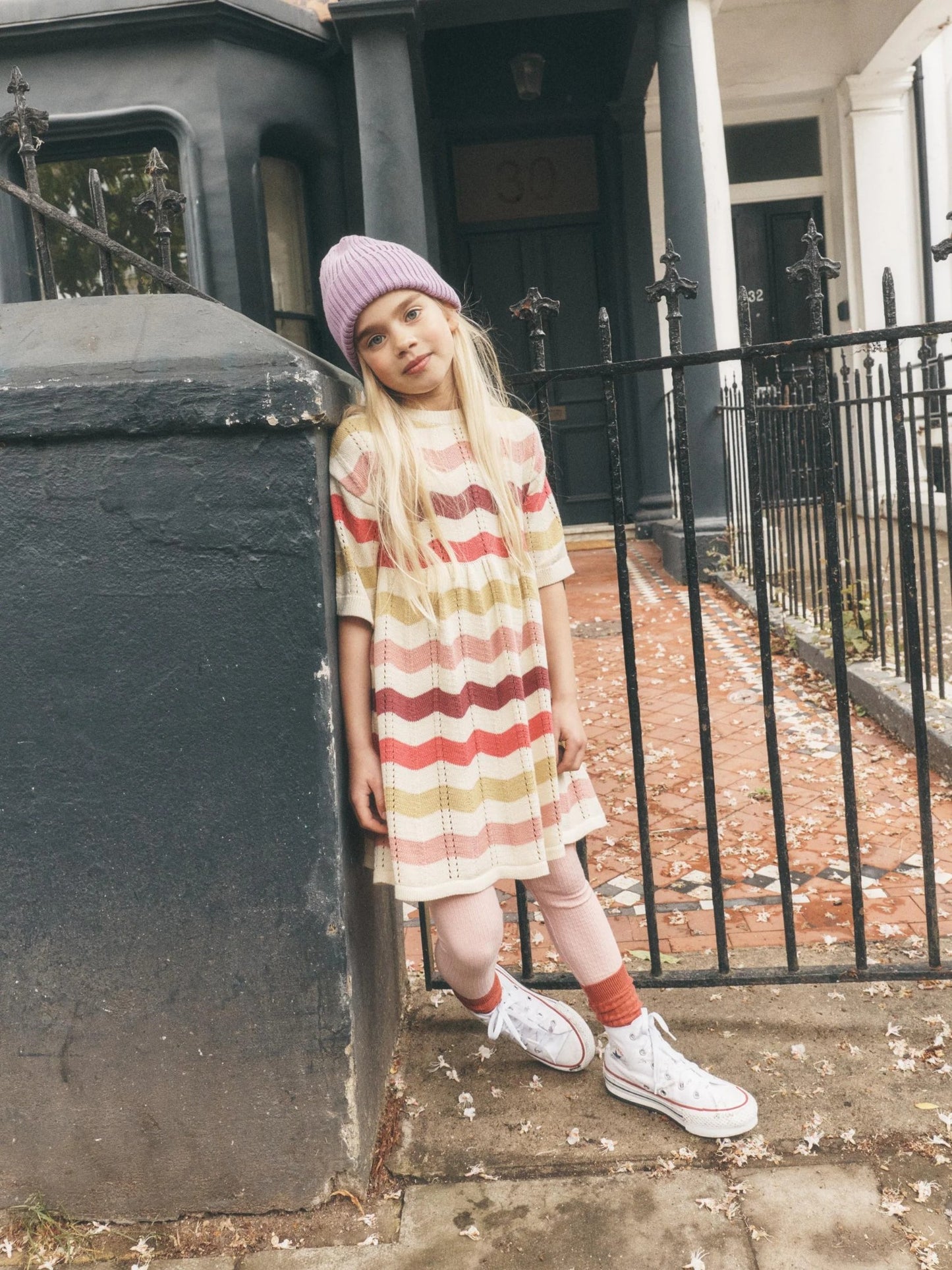 Tea Pointelle Sweater Dress