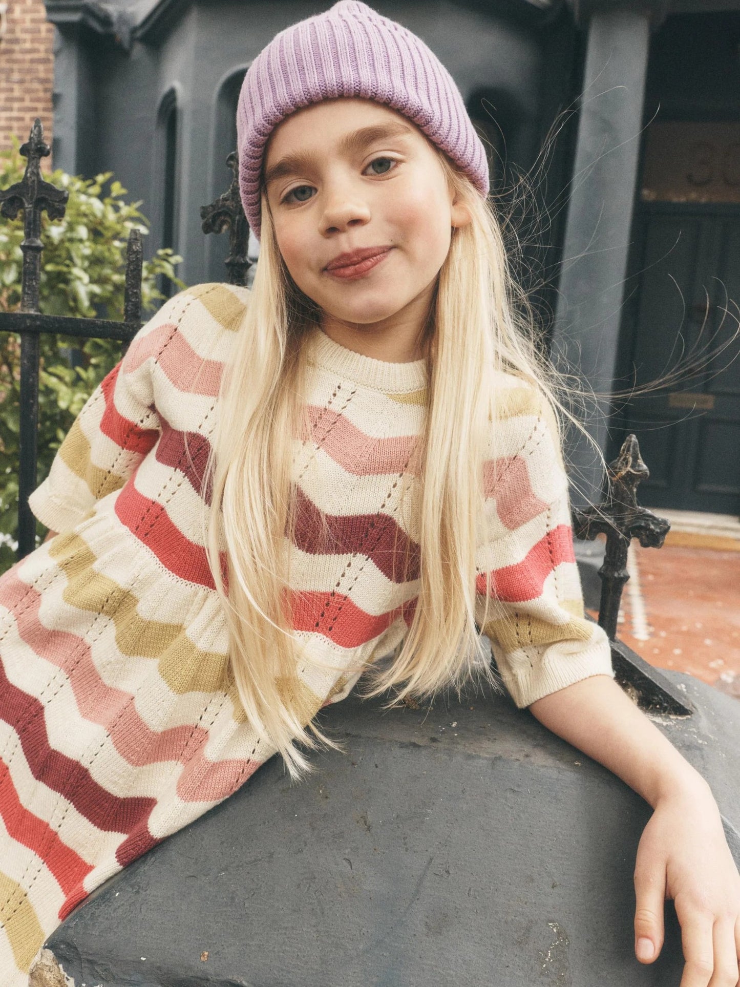 Tea Pointelle Sweater Dress