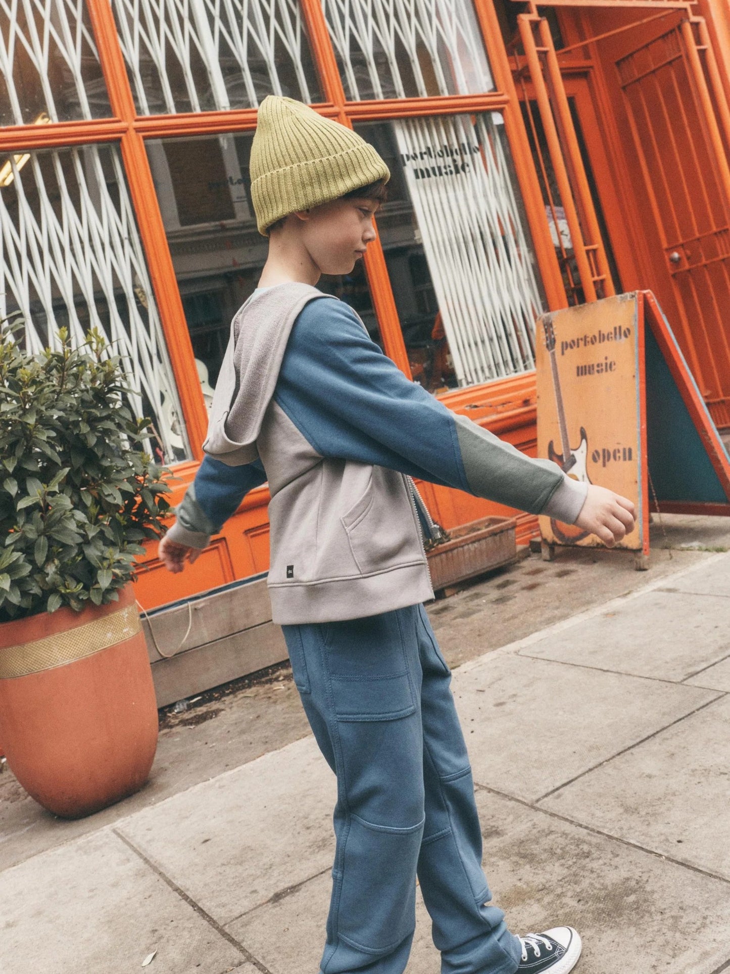 Tea Colorblock Hoodie
