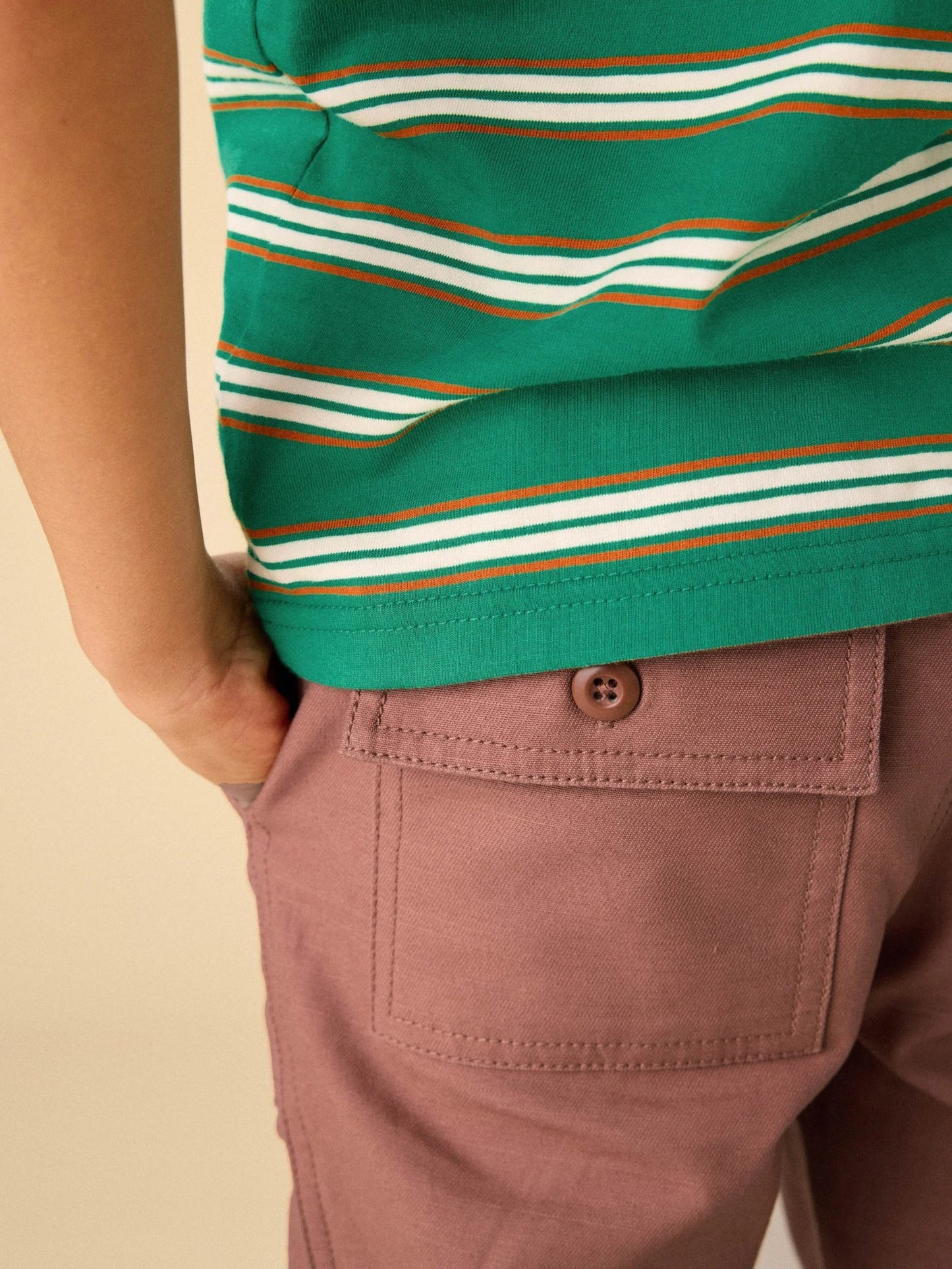 Tea Game On Reverse Twill Joggers