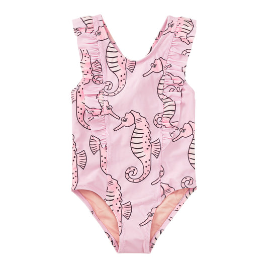 Tea Ruffle One Piece Swimsuit