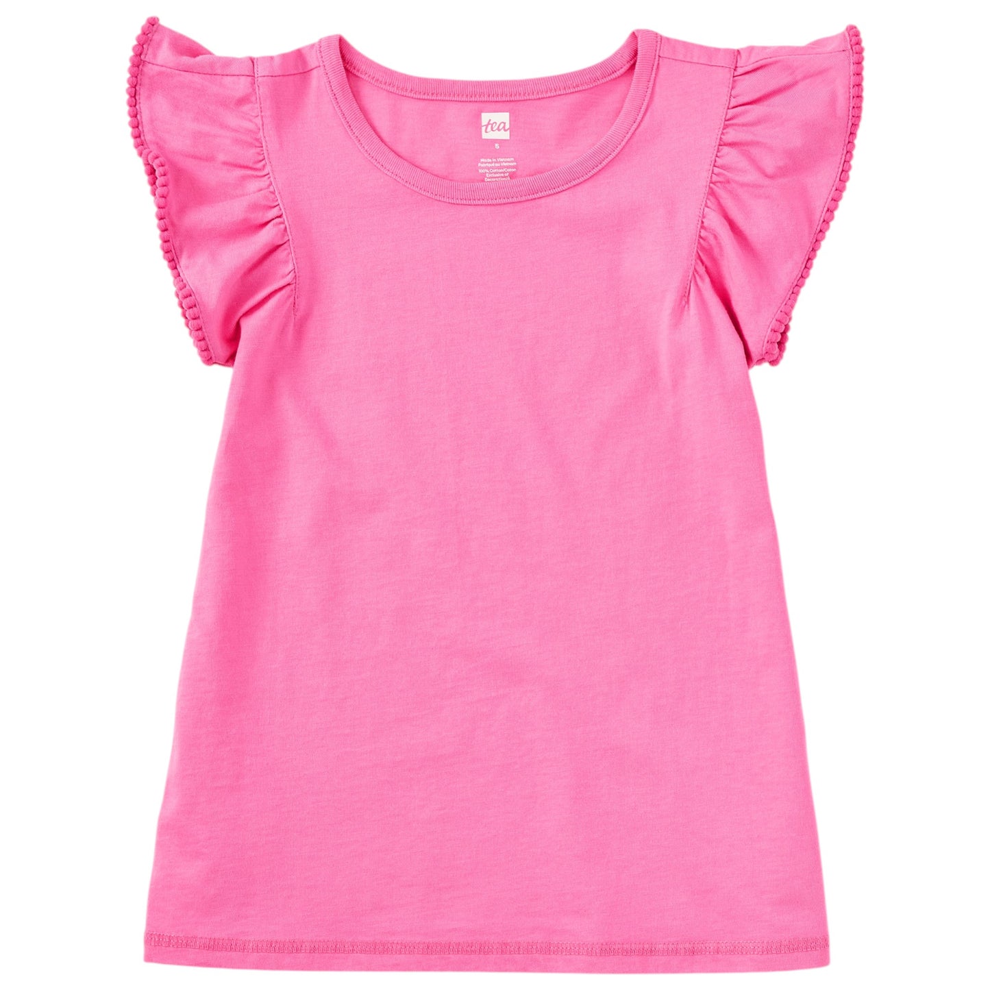 Tea Pom-Pom Flutter Top