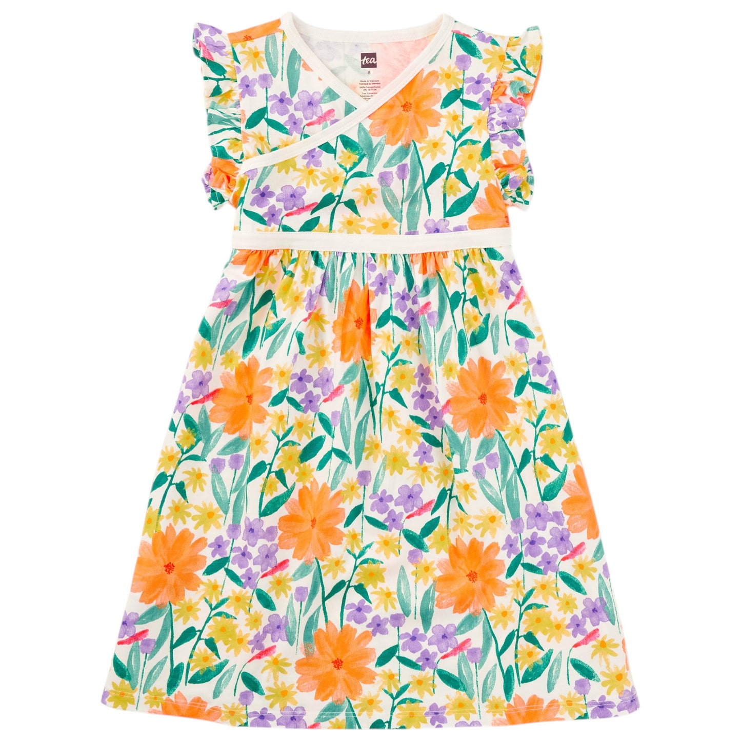 Tea Wrap Neck Dress