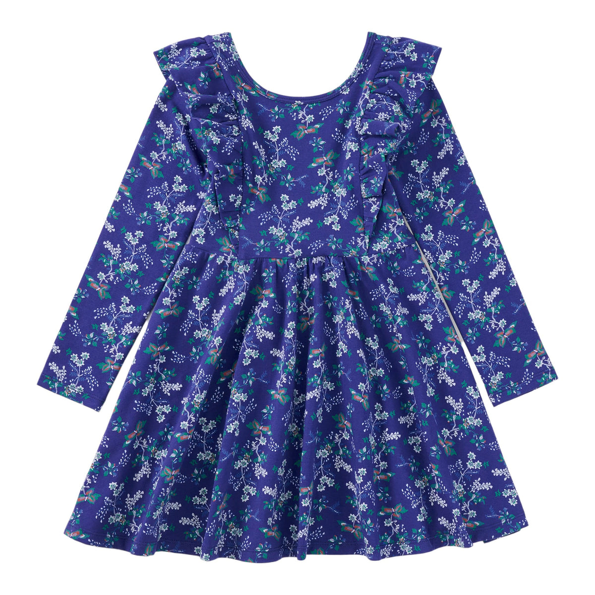 Tea Ruffle Shoulder Ballet Dress