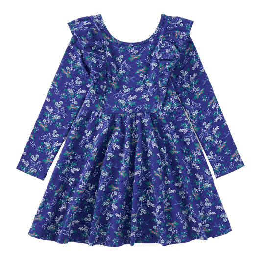 Tea Ruffle Shoulder Ballet Dress