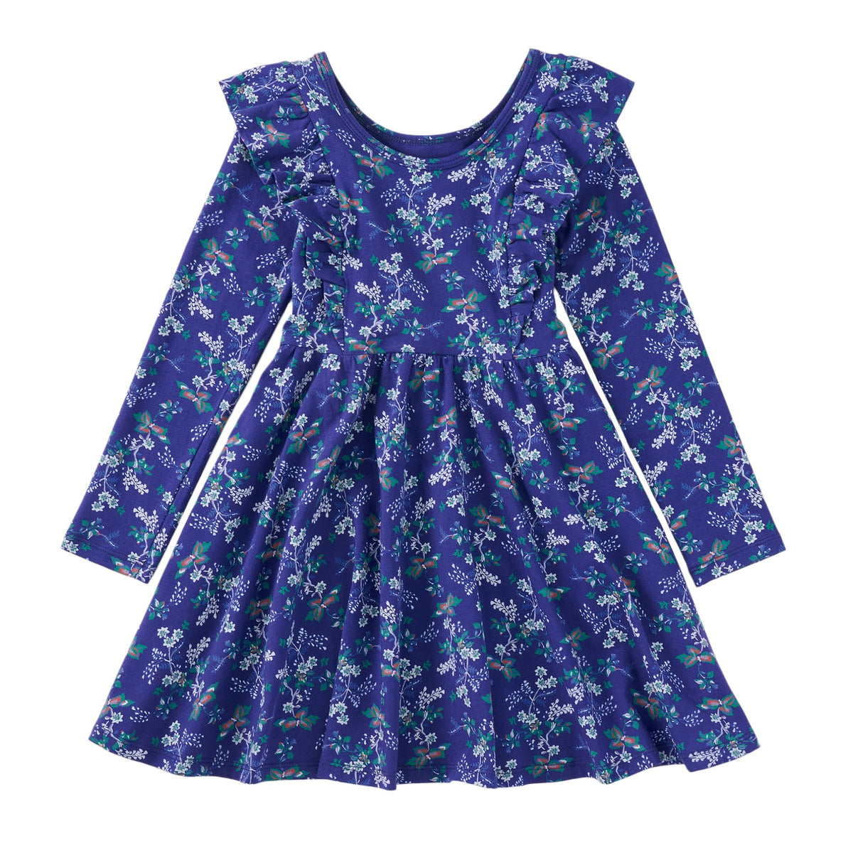 Tea Ruffle Shoulder Ballet Dress
