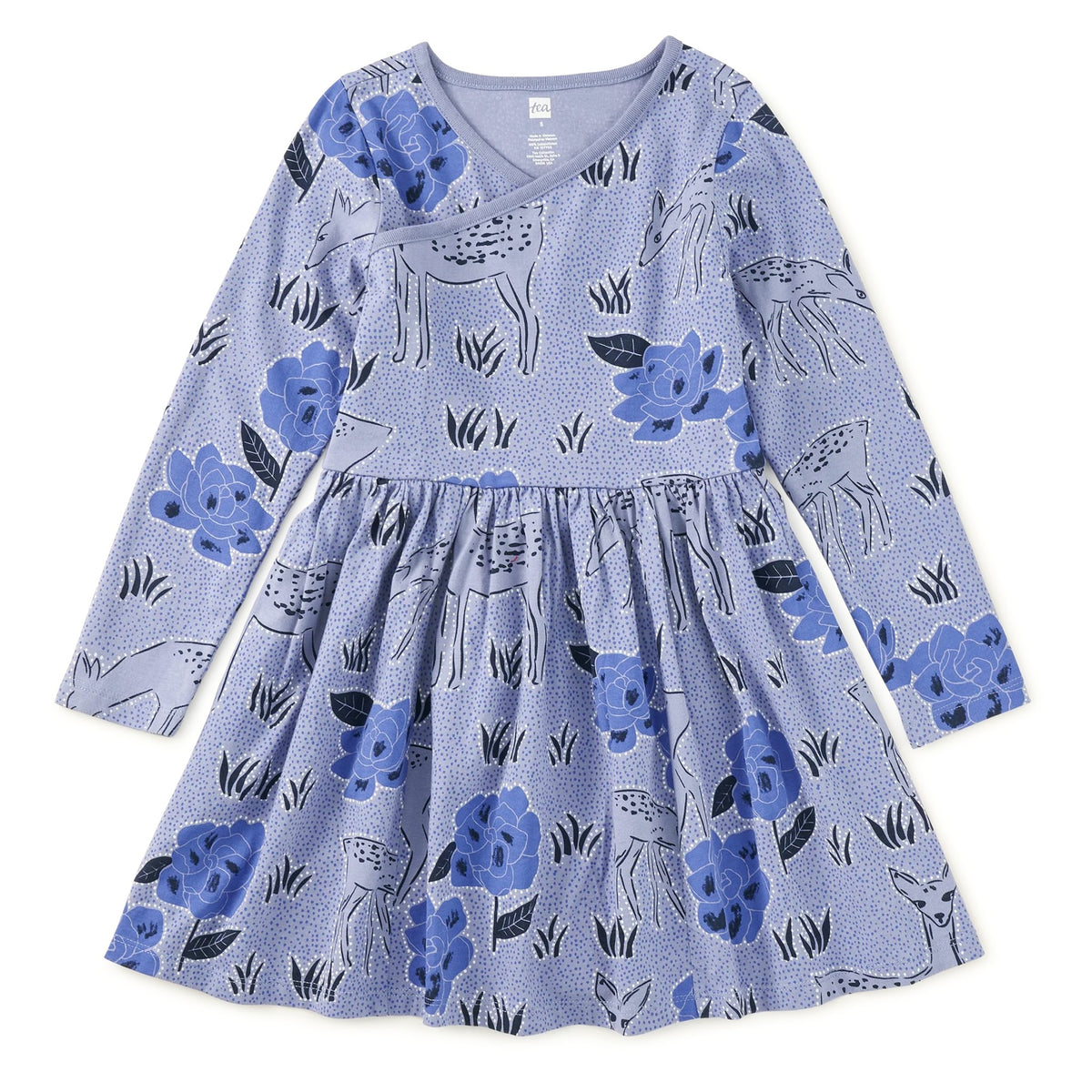 Tea Wrap Neck Dress