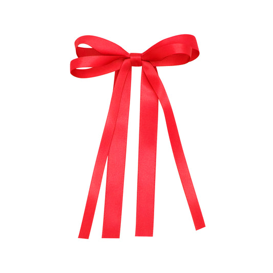 Wee Ones Mini Satin Double Loop Streamer Bow