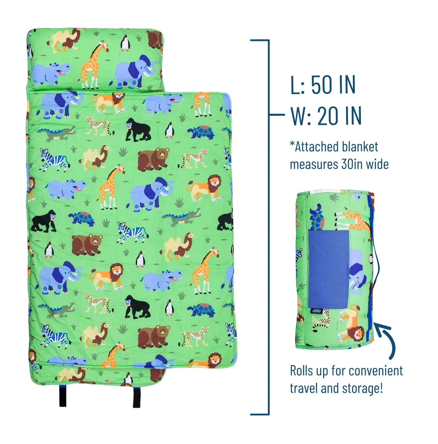 Wildkin Wild Animals Original Nap Mat