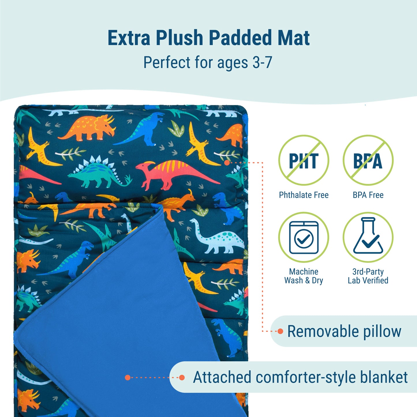 Wildkin Jurassic Dinosaurs Original Nap Mat