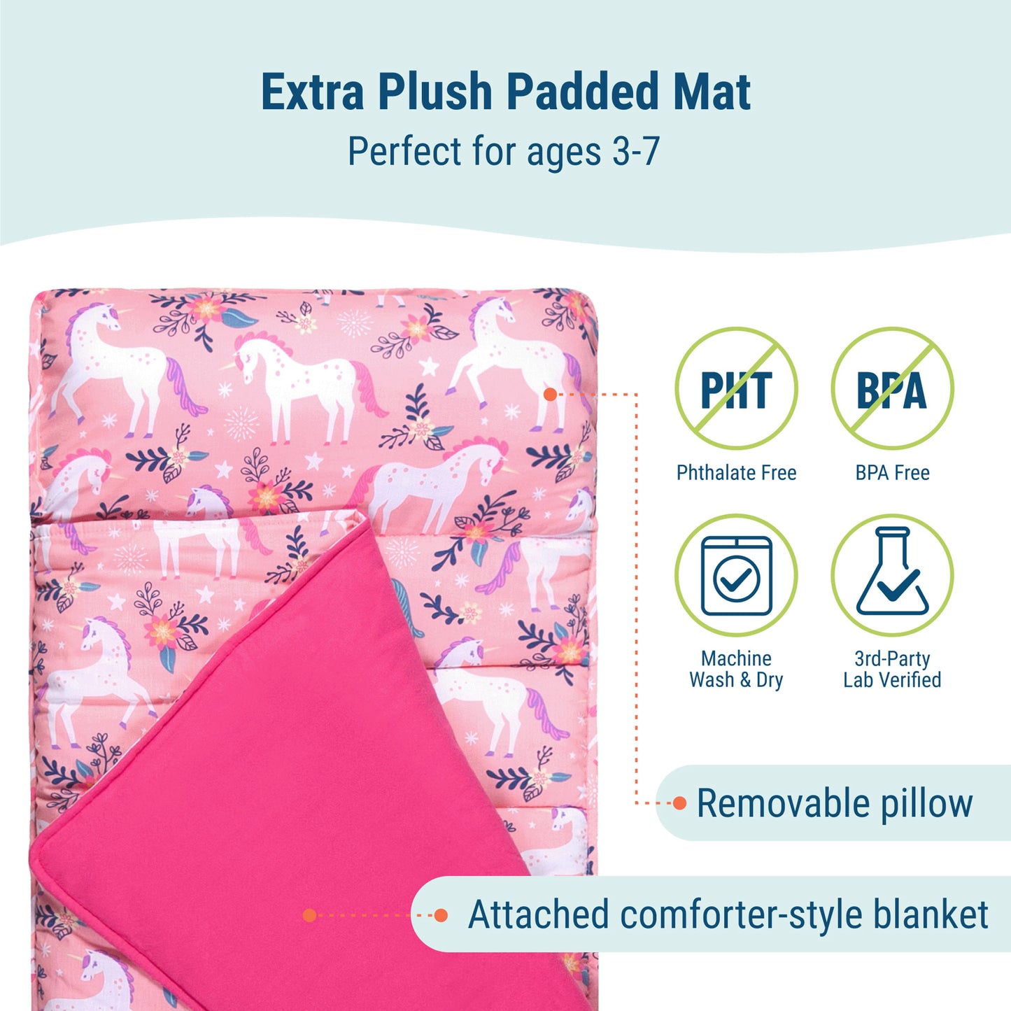 Wildkin Magical Unicorns Original Nap Mat