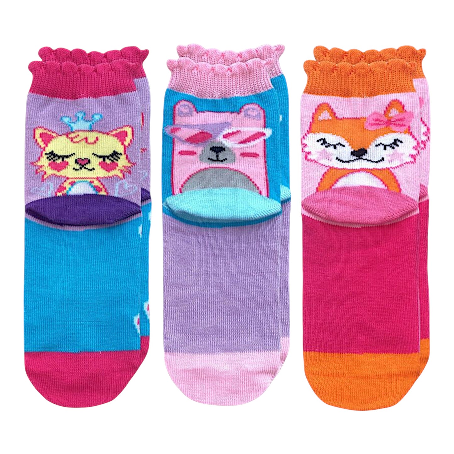 Jefferies Socks Cute Animal Crew Socks