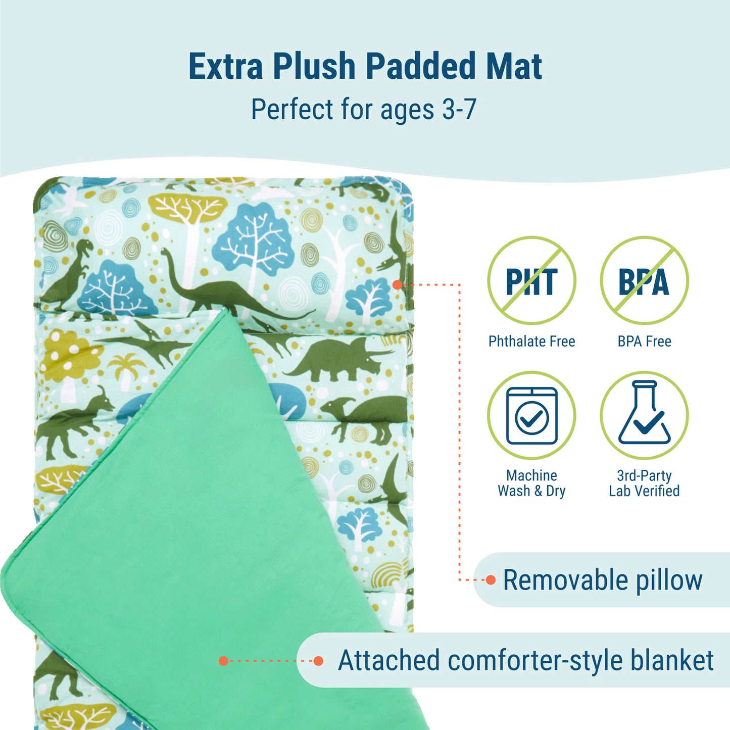 Wildkin Dinomite Dinosaurs Original Nap Mat