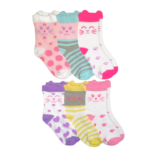 Jefferies Socks Kitty Cat Fashion Crew Socks