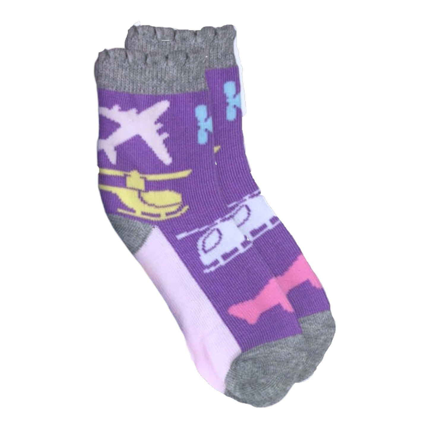 Jeffries Socks Girl's Airplane Sock's