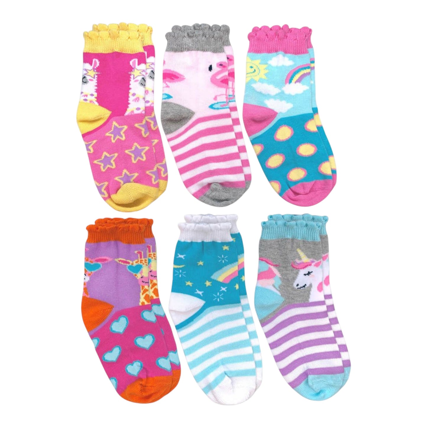 Jefferies Socks Unicorn And Friends Pattern Crew Socks