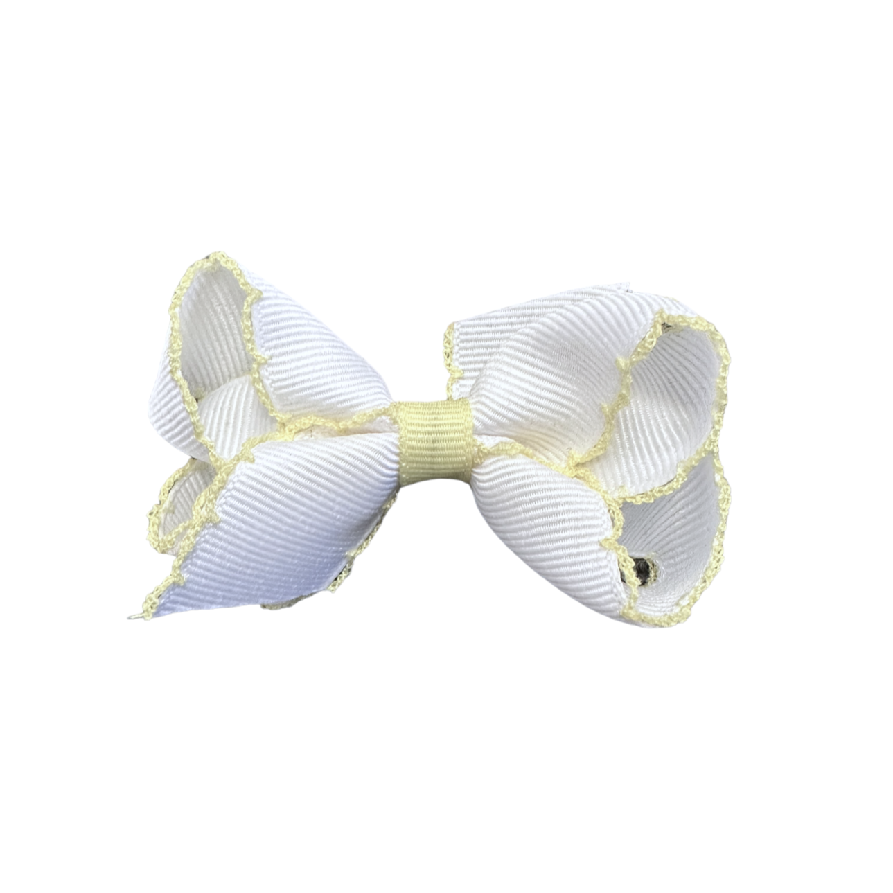 Wee Ones Mini Classic Grosgrain Moonstitch Hair Bow