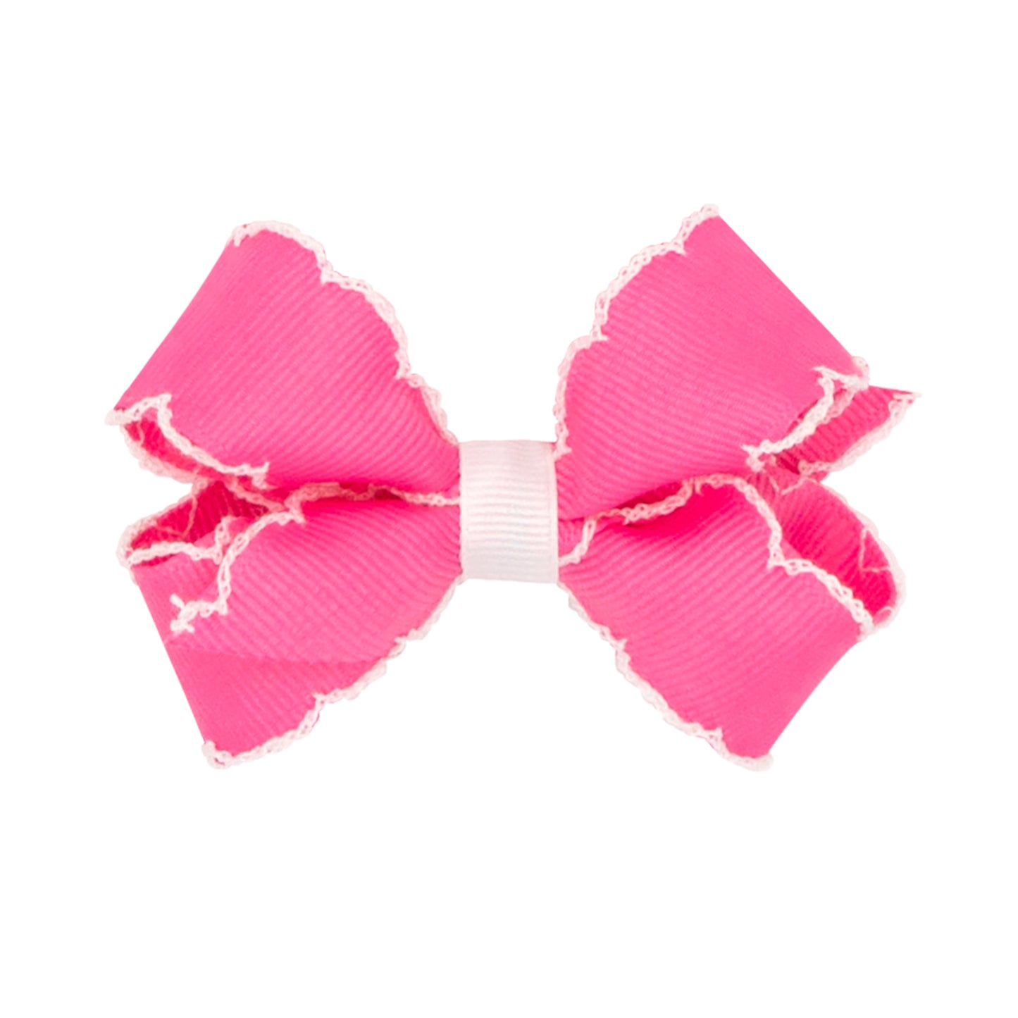Wee Ones Mini Classic Grosgrain Moonstitch Hair Bow