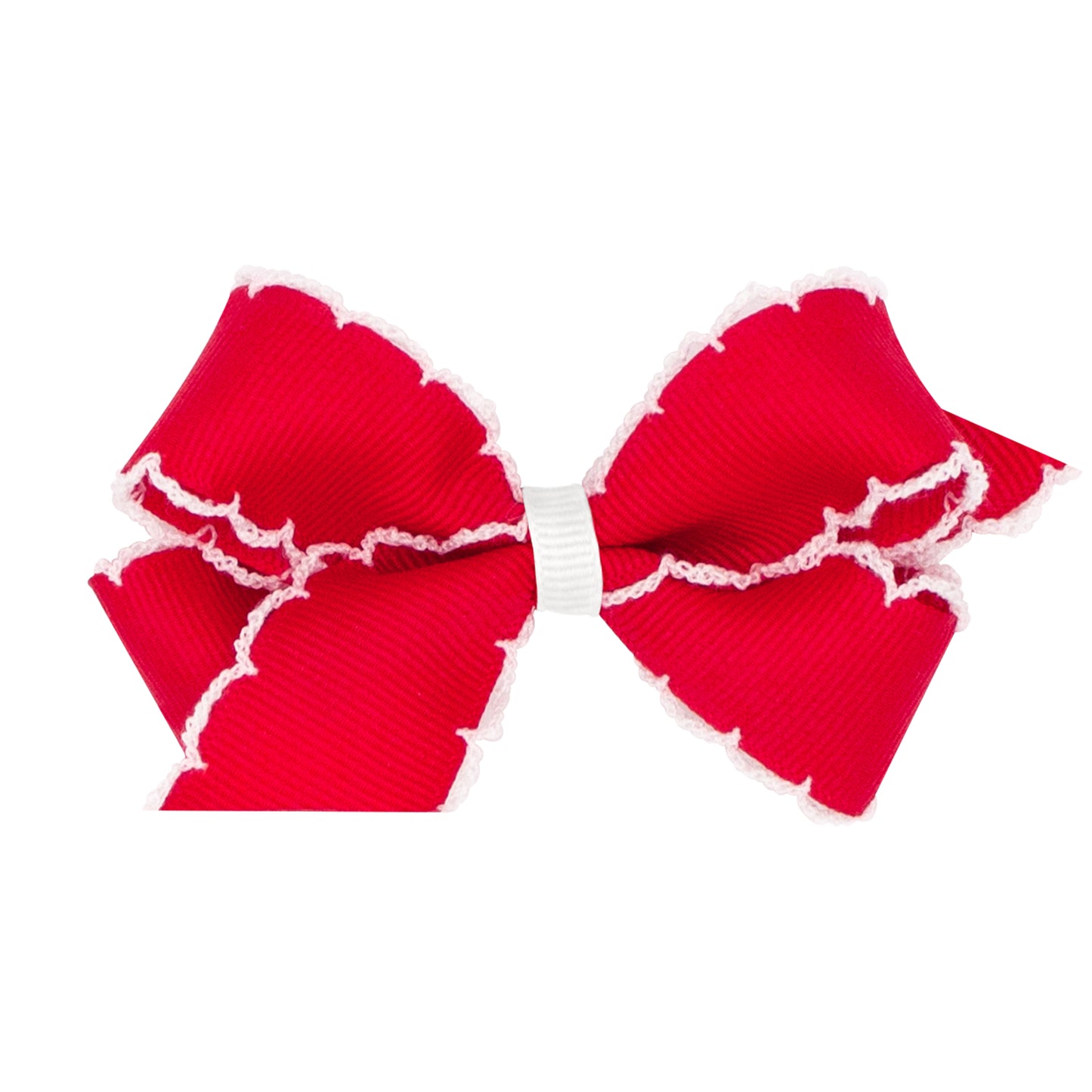 Wee Ones Mini Classic Grosgrain Moonstitch Hair Bow