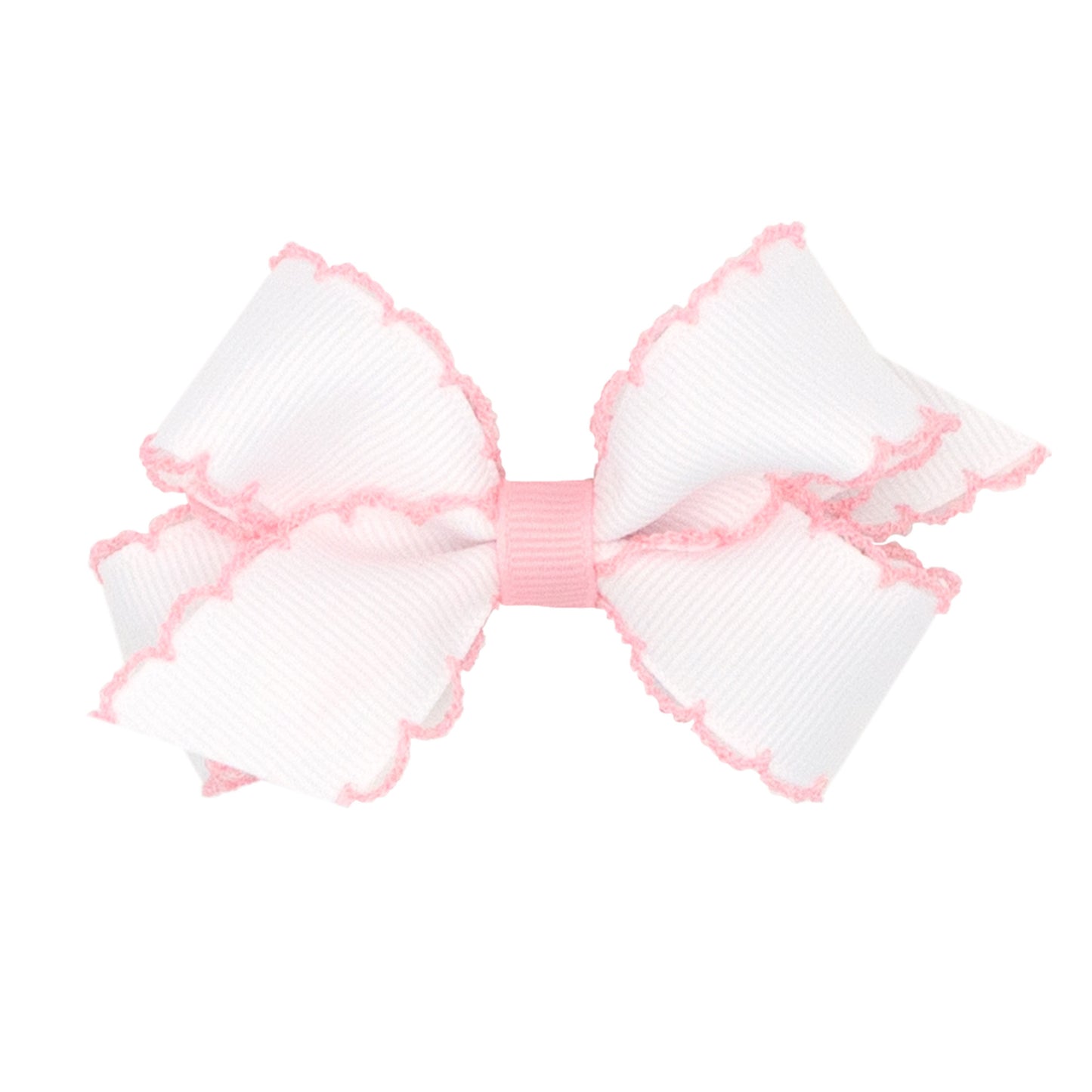 Wee Ones Mini Classic Grosgrain Moonstitch Hair Bow