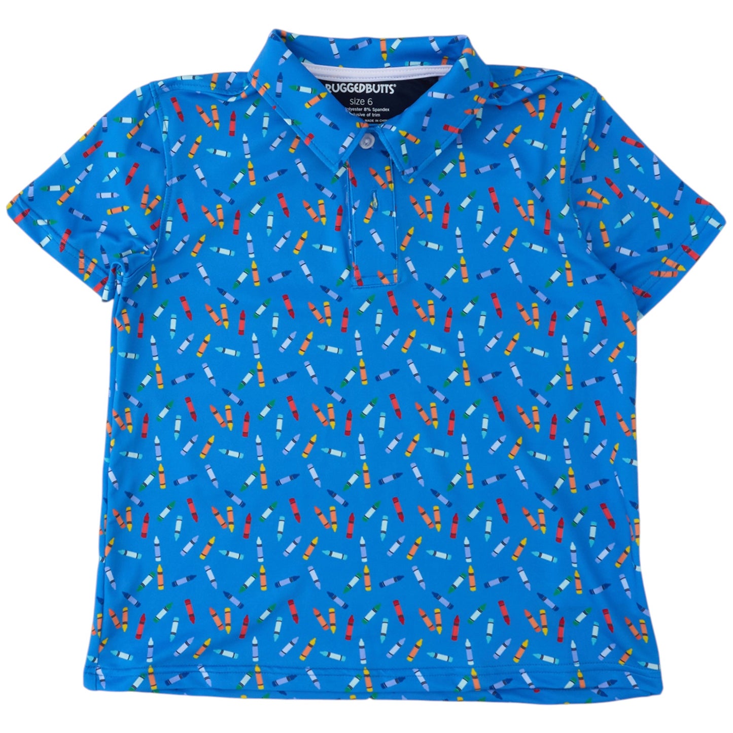 Ruffle Butts Tiny Crayons Performance Polo